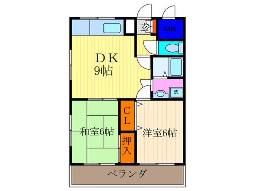間取図 ピンクフィ－ルド