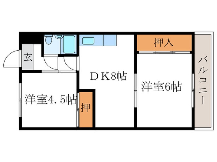 間取り図 コーポ山内
