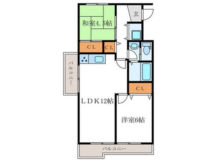 間取り図 コーポ山内