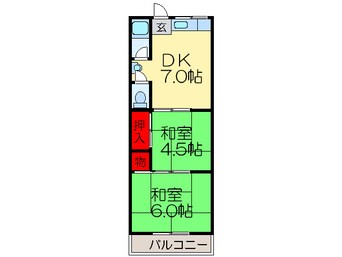 間取図 三栗フラワ－マンション