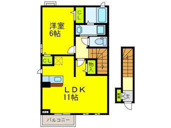 間取図 ビッグ　ウエスト　セカンド