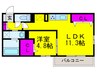 コンフォートキューブ 1LDKの間取り