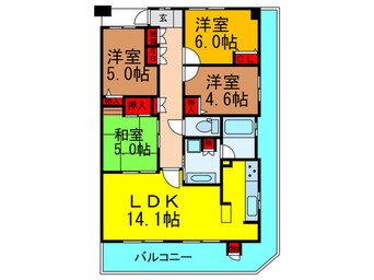 間取図 ﾘﾊﾞ-ｶﾞ-ﾃﾞﾝ光善寺・枚方(511)