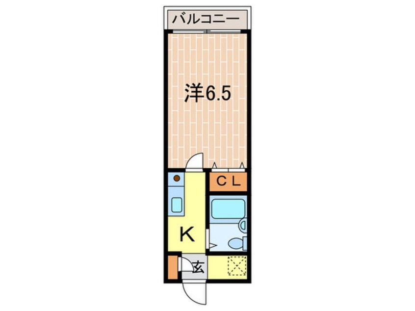 間取図 クローバー富士6号館