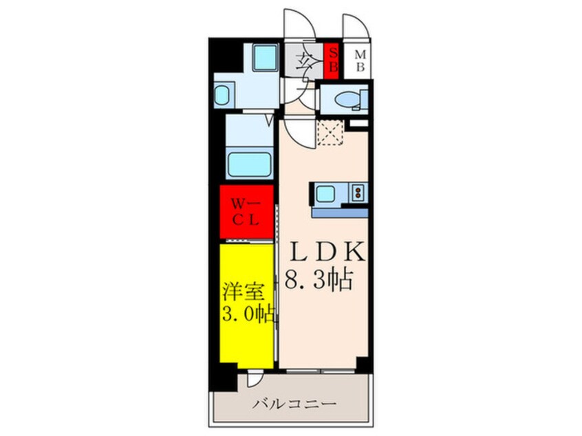 間取図 MAXIV CROS 江坂（328）
