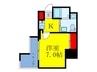 セレニテ梅田ルフレ 1Kの間取り
