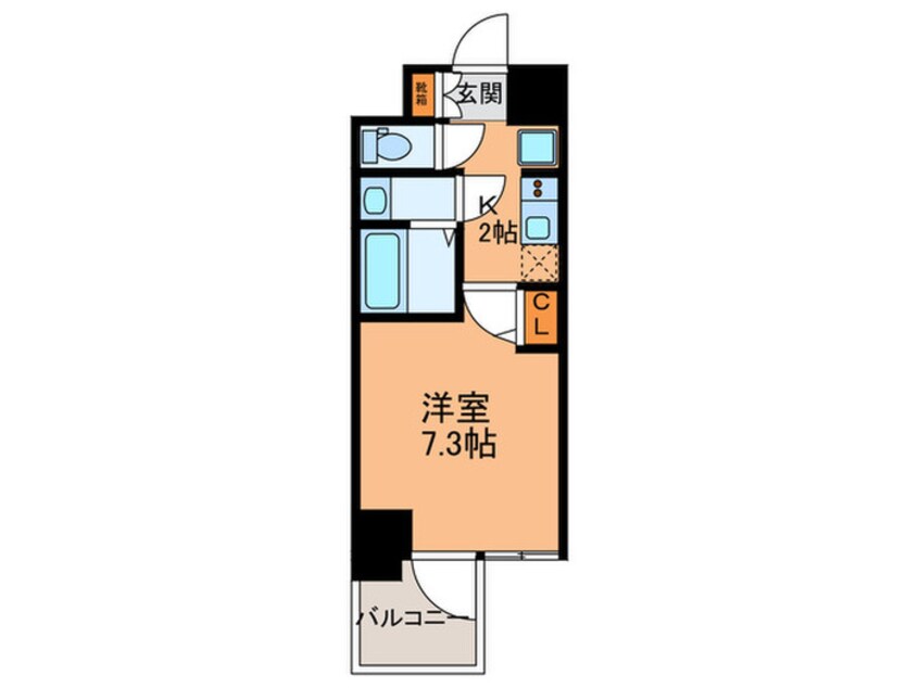 間取図 WORVE大阪本町