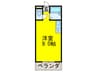箕面コウメイハイツ 1Rの間取り