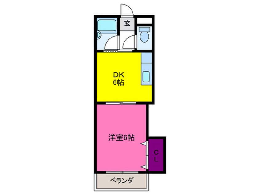 間取図 アビタシオンエ－ス