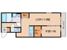 D-room西大路五条 1LDKの間取り