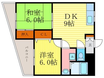 間取図 ラ・グラシュ－ズ