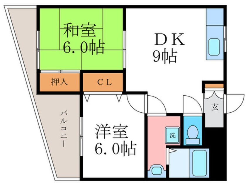 間取図 ラ・グラシュ－ズ