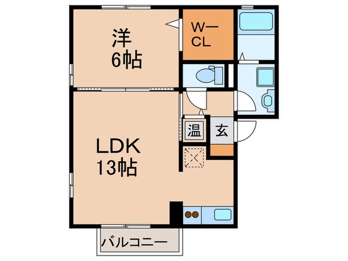 間取り図 ラフィ－ネ林Ⅱ