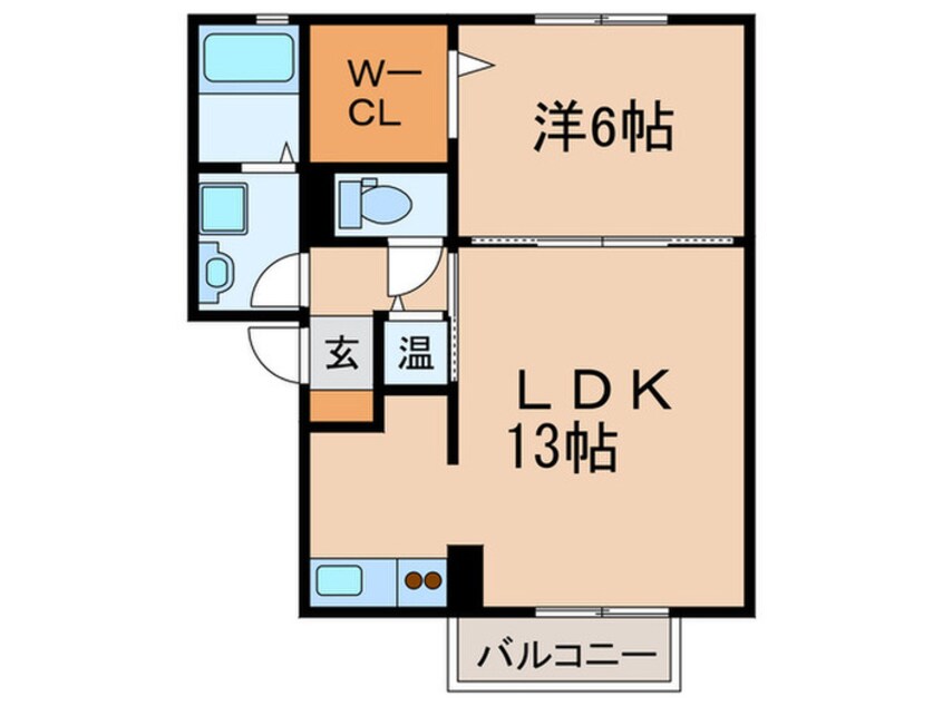 間取図 ラフィ－ネ林Ⅱ