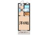 ホワイトメゾン塩屋 1Kの間取り