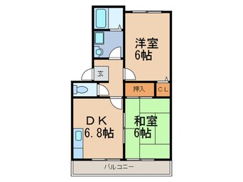 間取図 ﾛｲﾔﾙｺ-ﾄ六甲