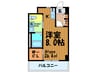 ヴァンスタ－ジュ大阪城Ｅａｓｔ 1Rの間取り
