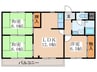 岩崎ハイツ 3LDKの間取り