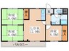 岩崎ハイツ 3LDKの間取り
