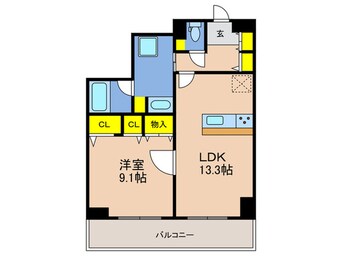 間取図 ﾛｲﾔﾙﾋﾙ神戸三ノ宮(1304)