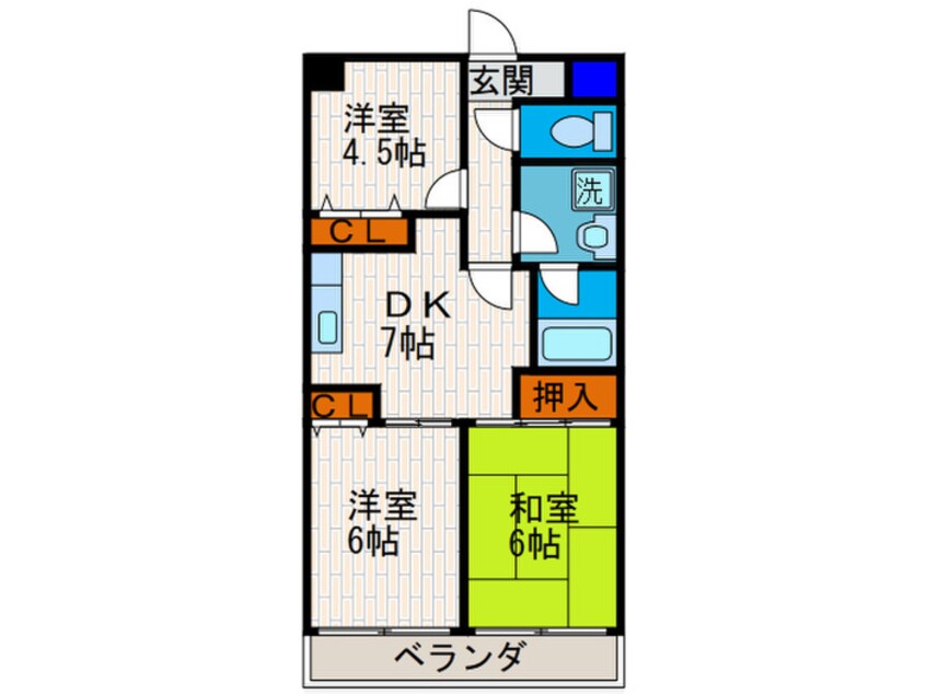 間取図 ドメ－ヌ伏見