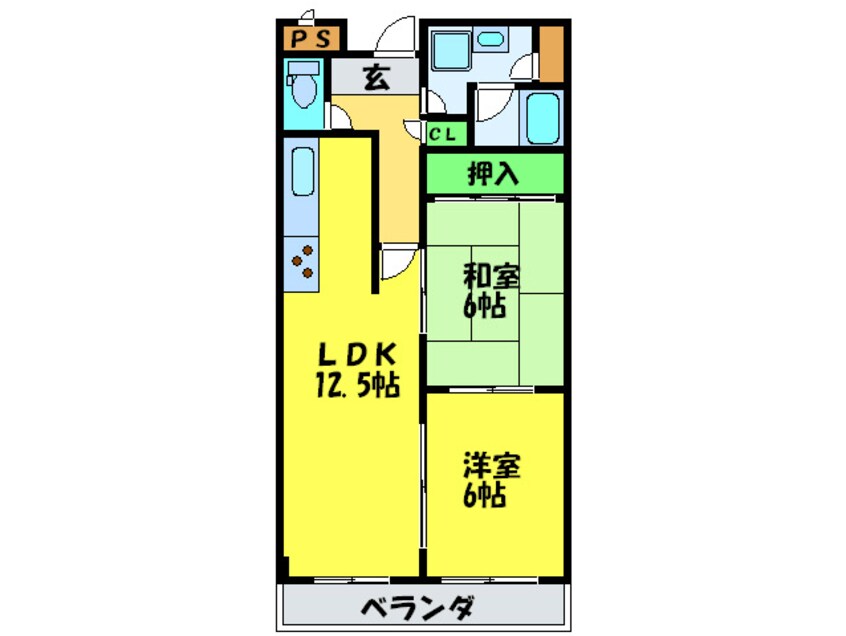 間取図 Ｙ・Ｆヒルズ宮山