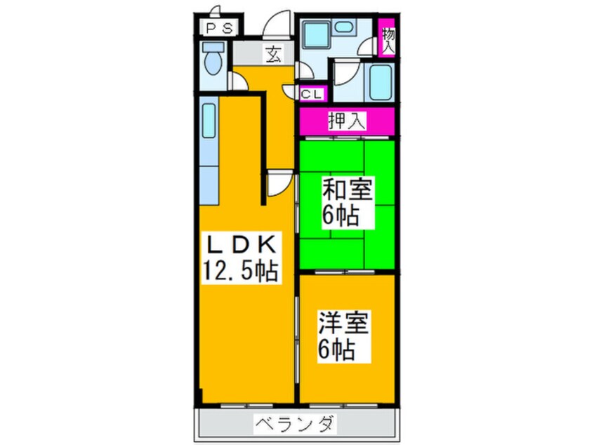 間取図 Ｙ・Ｆヒルズ宮山