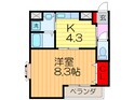 ＰＡＬ ＣＯＵＲＴ片鉾本町の間取図