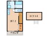 Cycas垂水 1Rの間取り