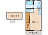 Cycas垂水 1Rの間取り