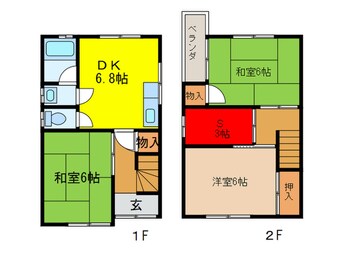 間取図 雲川一戸建貸家