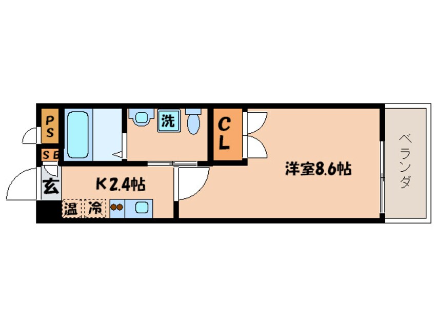 間取図 レヴィア椥辻