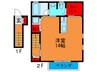George House 1Rの間取り