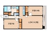 エスリ－ド四条室町（508） 2LDKの間取り