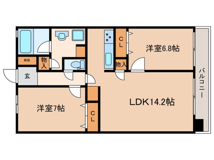 間取り図 エスリ－ド四条室町（508）