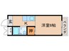 プラム四条 1Kの間取り