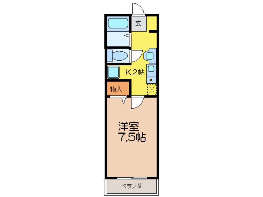 間取図 ラフィ－ネ筒井