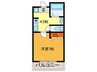グロ－リ柏田 1Kの間取り