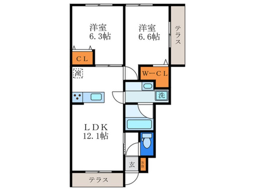 間取図 ハッピネス