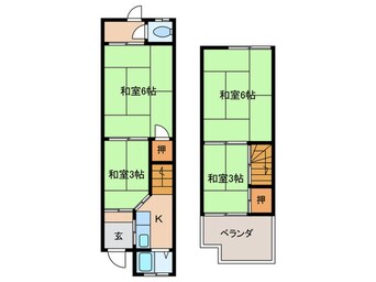 間取図 野々上一丁目連棟住宅