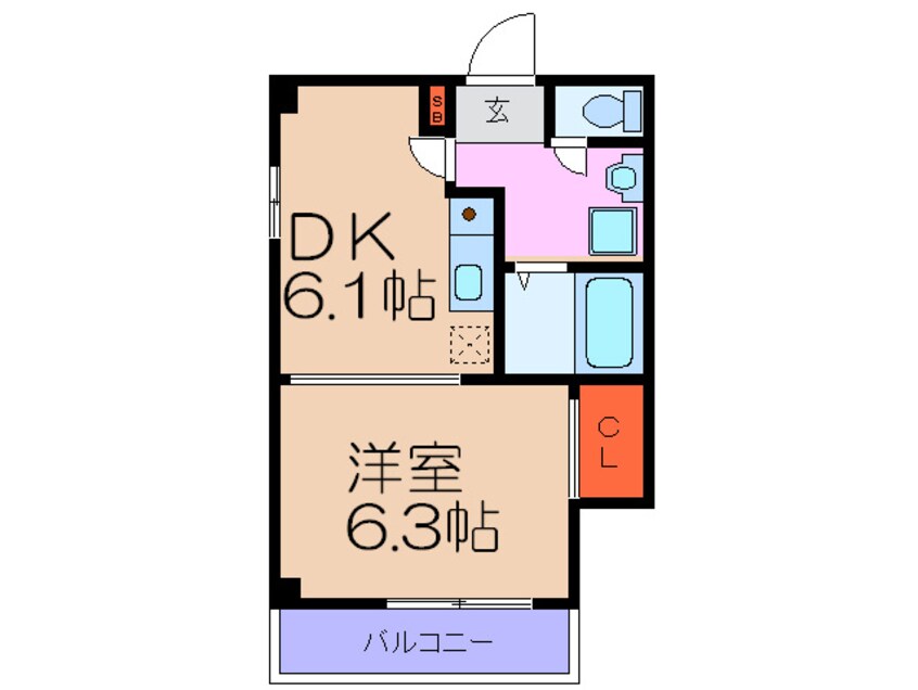 間取図 プレアデス野田