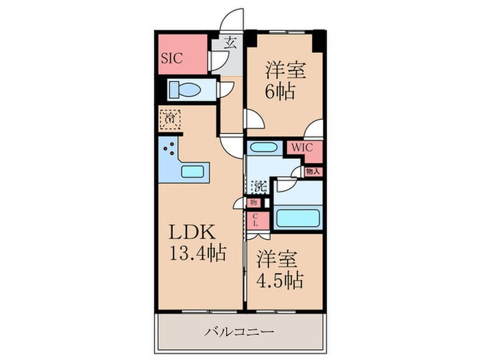 間取り図 シエリア梅田豊崎（1603）