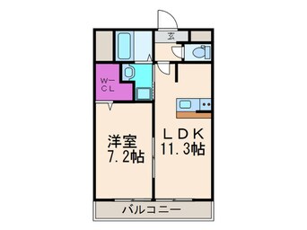 間取図 アンプルールフェールオロールⅡ