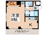 Room　６ 1Kの間取り