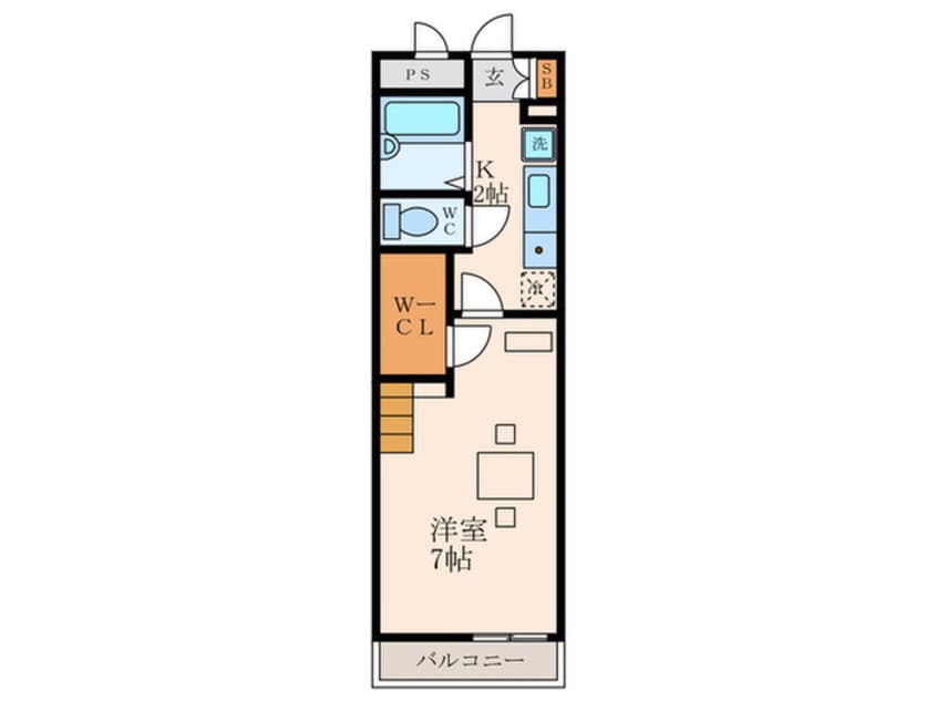 間取図 リバーウエストA