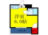 ＳＫＹカレン 1Rの間取り