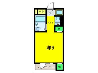 間取図 サニーコート新在家