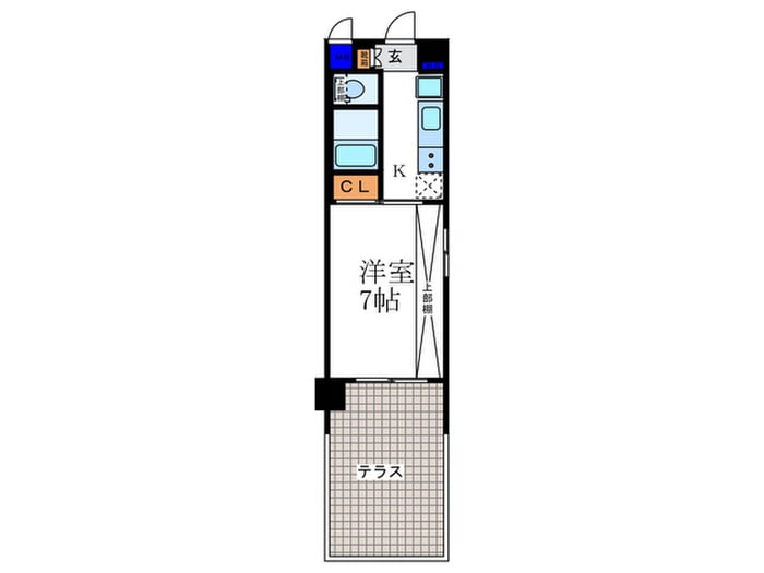 間取り図 ﾙ･ﾊﾟﾙﾄﾈｰﾙ西大路御池(106)