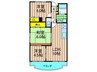 アジュール 3LDKの間取り