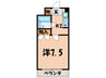 ﾎ-ﾕｳｺﾝﾌｫﾙﾄ京都田辺(503) 1Kの間取り
